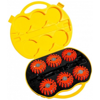 Сигнальный диск, набор 6 штук, янтарь