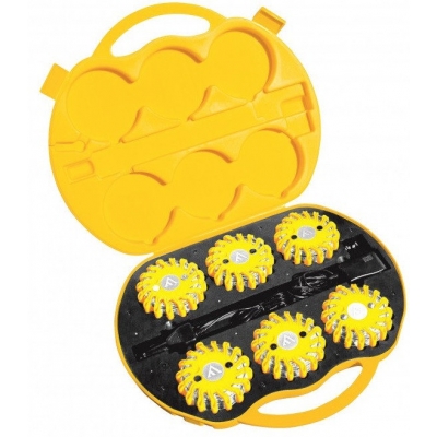 Сигнальный диск, набор 6 штук, желтого цвета