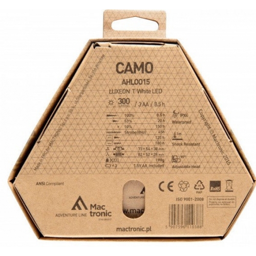 Налобный фонарь CAMO, 300 лм-foto4