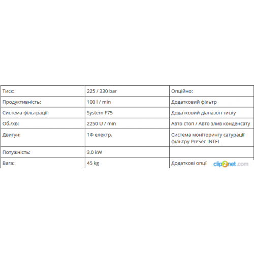 Компрессор высокого давления электрический CTC-100E1 (Австрия)-foto2