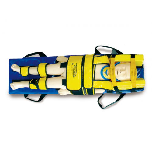 Педиатрическая спинальная доска в полной комплектации с фиксатором головы Boscarol