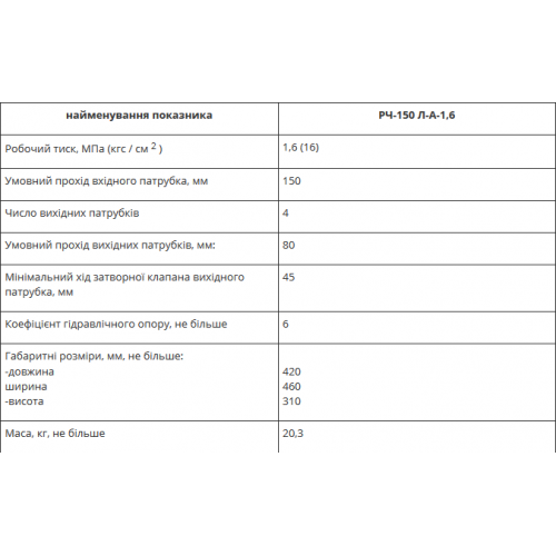 Рукавне чотирьохходове розгалуження РЧ-150 Л-А-1,6-foto3