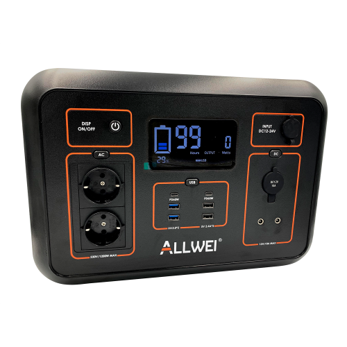 Портативная зарядная станция Allwei SGR-PPS1200-2 1200 Вт-foto3