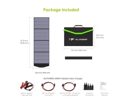 Портативная солнечная панель Allpowers 200 Вт-foto10