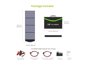 Портативная солнечная панель Allpowers 200 Вт-foto10