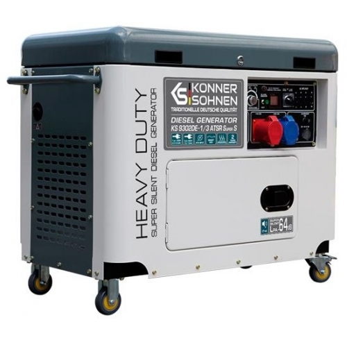 Генератор дизельный Konner&Sohnen KS 9302DE-1/3 ATSR SUPER S (Euro II)