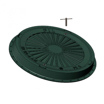 Люк канализационная полимерная нагрузка 2 т (черный) Люк канализационная полимерная нагрузка 2 т (черный)